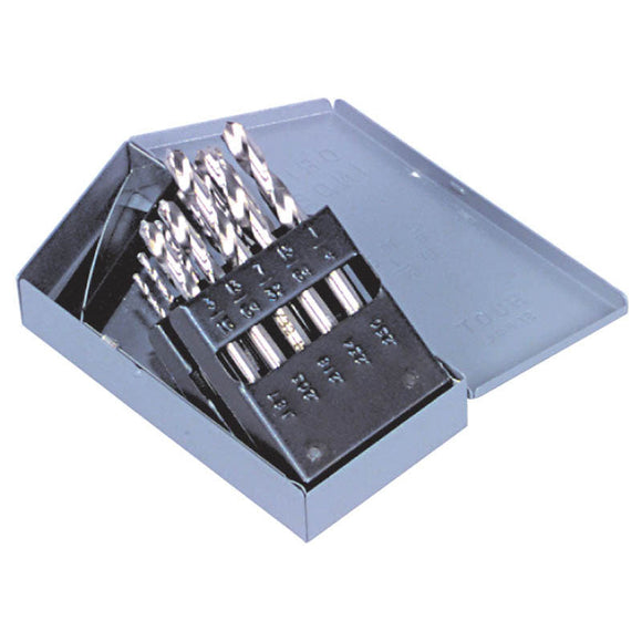 Morse Cutting Tools MT1218181 13 Pc. 1/16" - 1/4" by 64ths HSS Bright Screw Machine Drill Set Series/List #8090