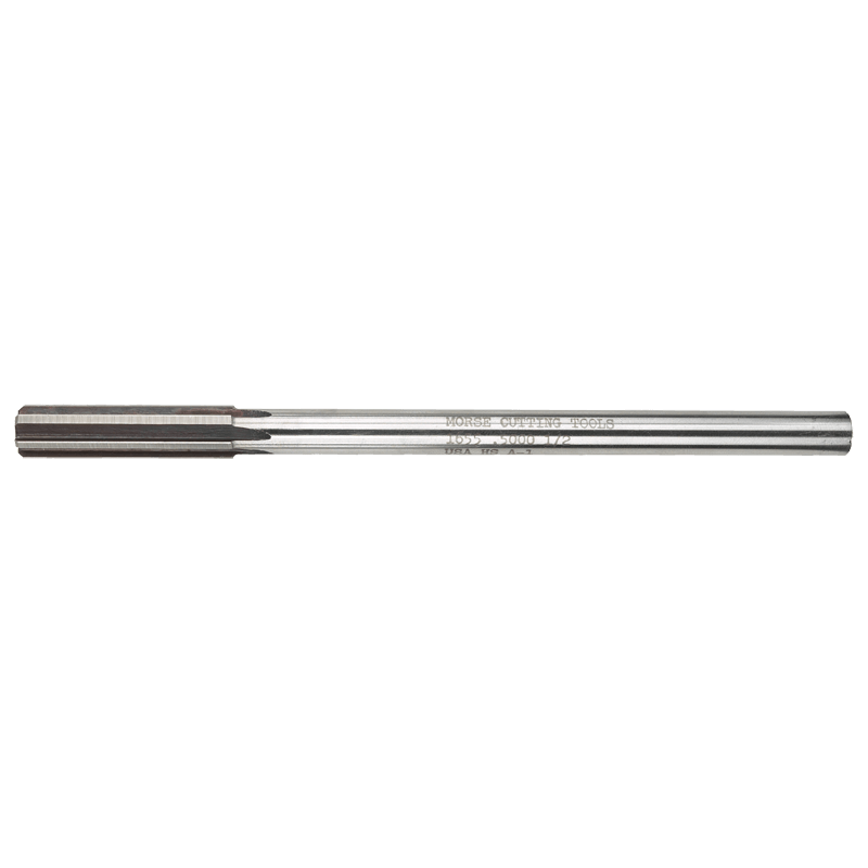 Morse Cutting Tools MT5022101 #60 Dia. 4-Flute, Round Shank, Straight Flute, HSS, 2-1/2" OAL Chucking Reamer Series/List #1655