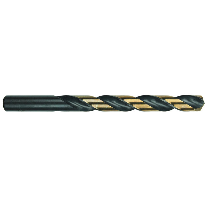 Morse Cutting Tools MT7812080 11/32 Dia - 4-3/4 " OAL - Gold-Black Oxide-HSS-Heavy Duty Split Pt Jobber Drill Series/List #1384