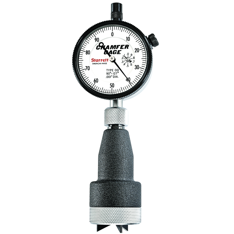 Starrett MV7063696 Starrett 686-2Z Inch Reading Dial Indicator External Chamfer Gage, 3/16-1" Range, 90-127 Angle