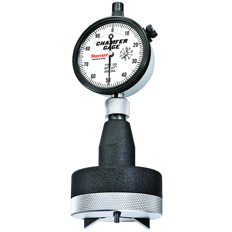 Starrett MV7063697 Starrett 686-3Z Inch Reading Dial Indicator External Chamfer Gage, 1-2" Range, 90-127 Angle