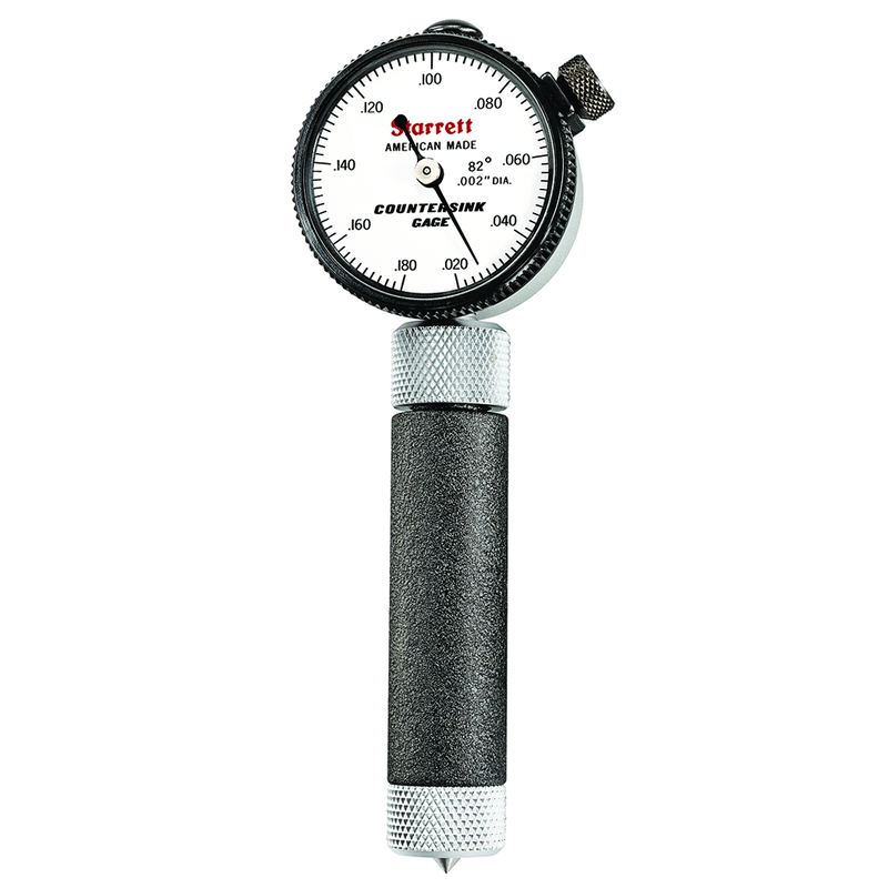 Starrett MV7063698 Starrett 687-1Z Inch Reading Dial Indicator Countersink Gage, .020-.170" Range, .002" Grad, 82 Degree Angle
