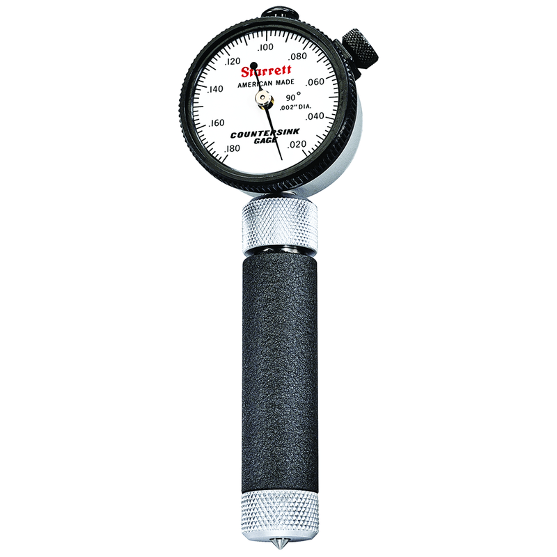 Starrett MV7063702 Starrett 688-1Z Inch Reading Dial Indicator Countersink Gage, .020-.170" Range, .002" Grad, 90 Degree Angle