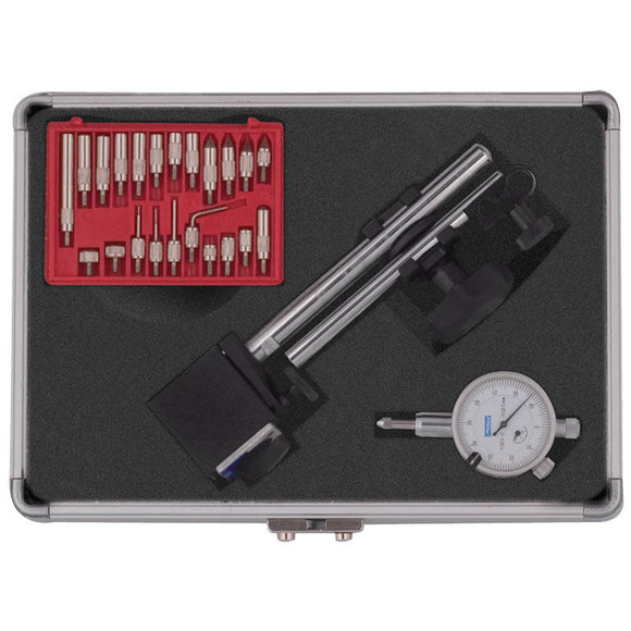 Fowler NA5552585310 Mini Mag Set - Kit Contains: Noga Mini Mag Base, AGD Group 1 Indicator, 22-Piece Contact Point Set In Aluminum Case