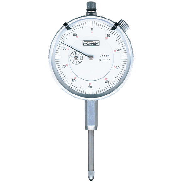 Fowler NB6552520110MB Travel Indicator & Magnetic Base - Kit Contains: Fowler 0-1" Travel Standard White Dial Indicator Without Certification-With ProCheck Fine Adjustment Mag Base
