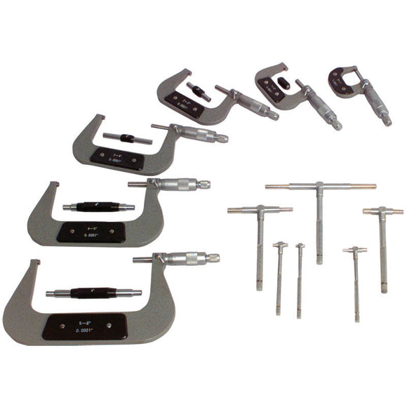 Procheck NB656CRMST Kit Contains: 0-6" Micrometer Set With Ratchet Stop And Spindle Lock, 0-6" Telescoping Gage Set - Micrometer Set & Telescoping Gage Set