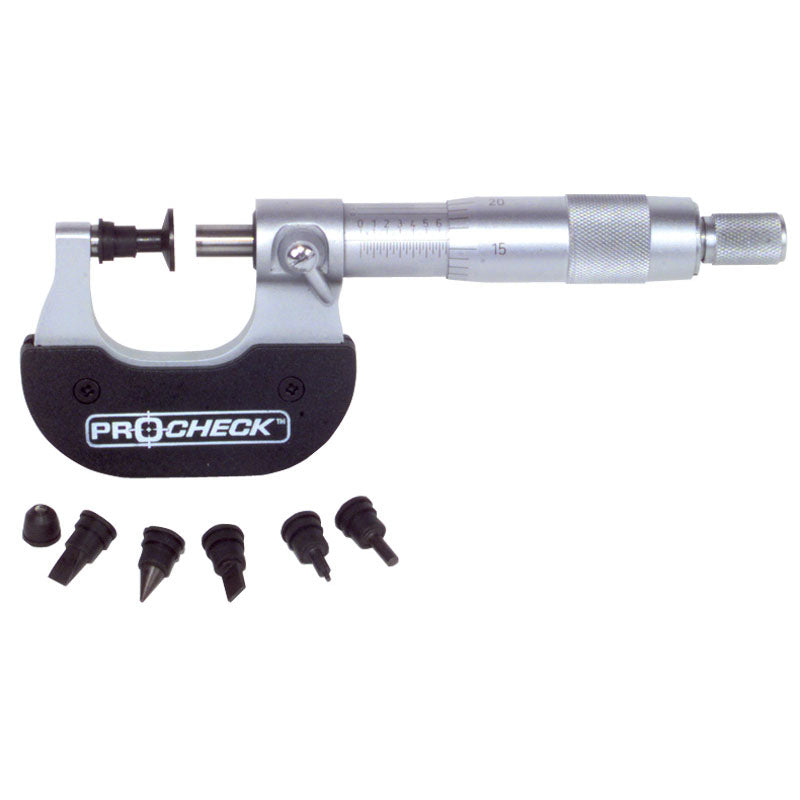 Procheck NB75Z9012 Anvil - 7 Pieces Anvil Attachment Kit-0.235", 0.250", & 0.270" Anvil Diameter - Individual Micrometer Anvil Attachment