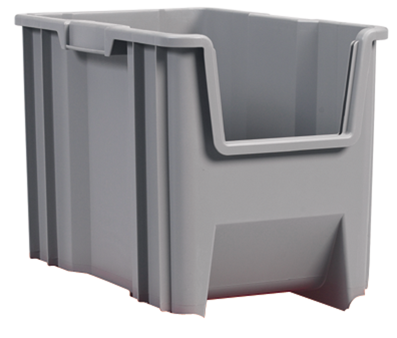 Akro-Mils SD5013017G 19" x 15 1/4" x 12" - Gray Stak-N-Store Bin
