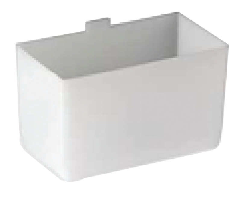 Akro-Mils SD5030101 3 1/2" x 2" x 3" - White Shelf Cup Bin