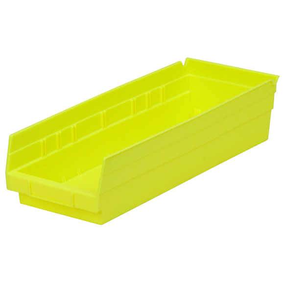 Akro-Mils SD5030138Y 6 5/8" x 17 7/8" x 4" - Yellow Economy Shelf Bin
