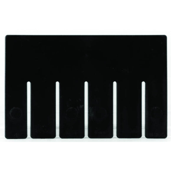 Akro-Mils SD5041105 6-Pack - Black - Short Bin Dividers for use with Akro-Grid Container 33-105