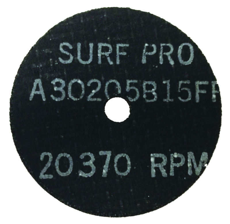 Surf-Pro SP010402505136A 4" x 1/4" x 5/8" -Aluminum Oxide 36 Grit Type 1 Grinding Wheel