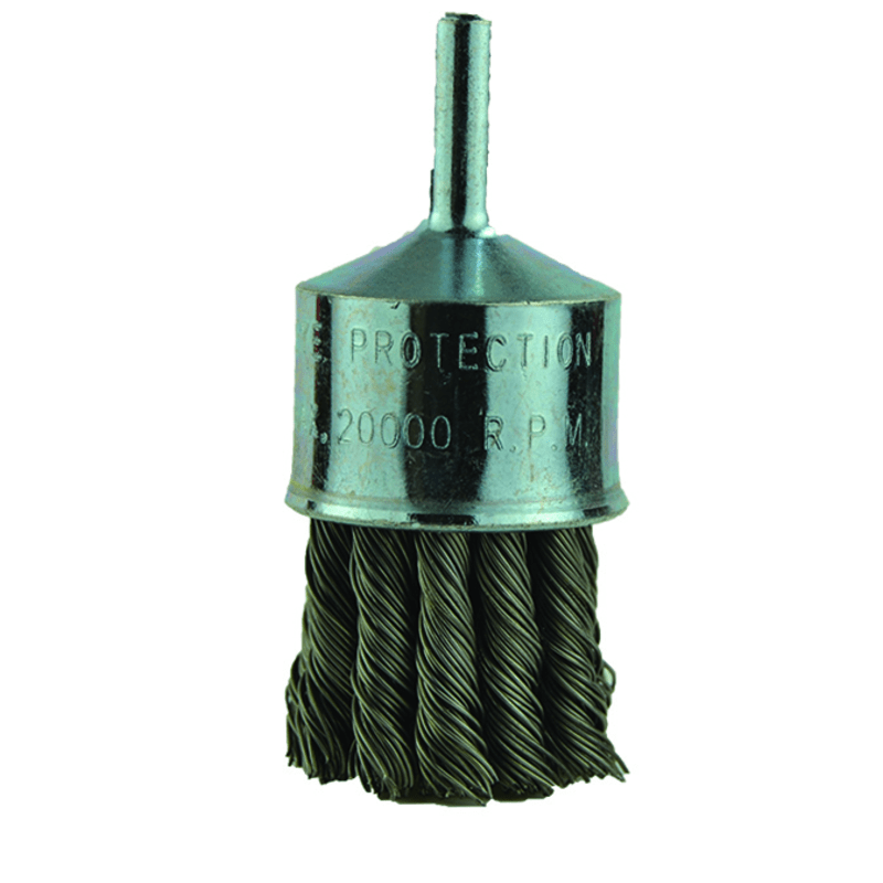 Surf-Pro SP25EB1020S14CK 1" Diameter-1/4" Shank-0.020" Wire - End Brush