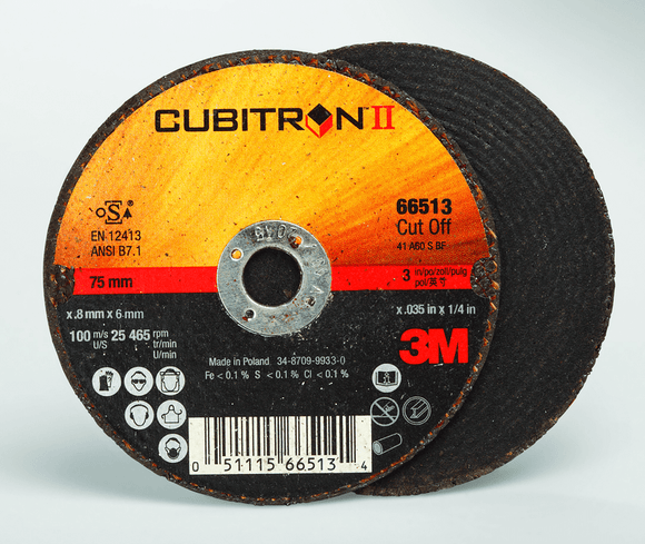 3M TM0166527 3M Cubitron II Cut-Off Wheel 66527 T1 6" x .045" x 7/8"