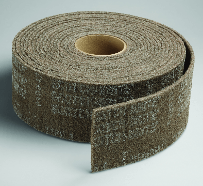 3M TM2205207 Scotch-Brite Cut and Polish Roll CP-RL A/O Medium 4" x 30 ft
