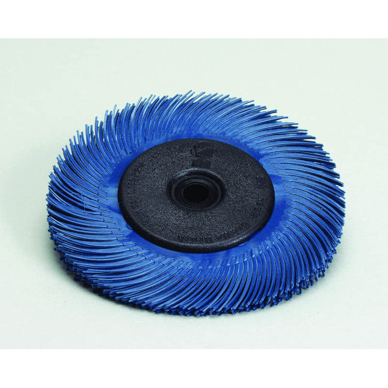 3M TM3033214 Scotch-Brite Radial Bristle Brush 6" x 7/16" x 1" 400 with Adapter