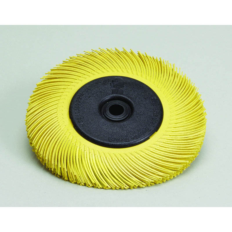 3M TM3033215 Scotch-Brite Radial Bristle Brush 6" x 7/16" x 1" 80 with Adapter