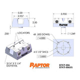 Raptor RWP-006SS Stainless Steel 2.25" Dovetail Fixture 3.8" Dia. BC