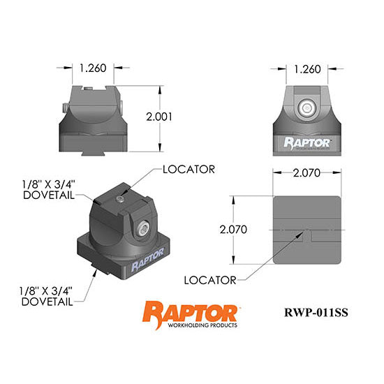 Raptor RWP-011SS Stainless Steel 0.75