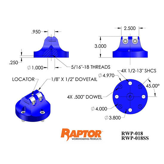 Raptor RWP-018 Aluminum 0.50