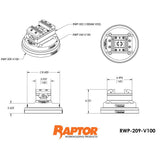 Raptor RWP-209-V100 Aluminum Emergency Adapter for RWP-502 Vise9.9" Diameter, 1.500" Height