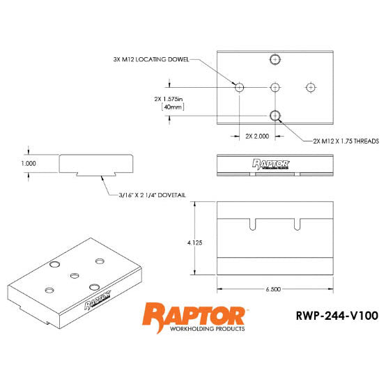 Raptor RWP-244-V100 2.25