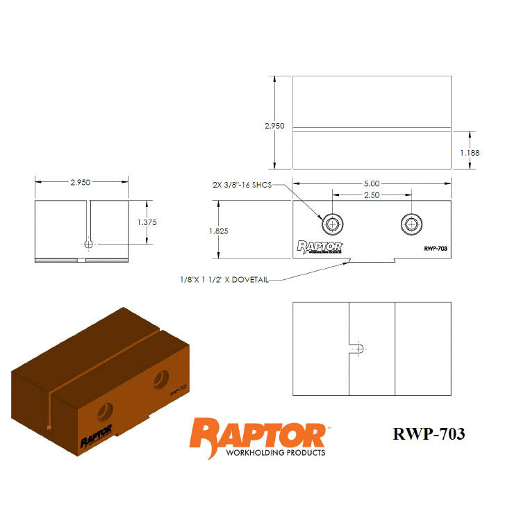 Raptor RWP-703 Aluminum 1.5