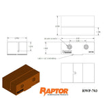 Raptor RWP-703 Aluminum 1.5" Dovetail Pinch Block