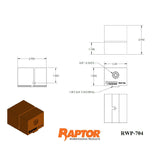 Raptor RWP-704 Aluminum 0.75" Dovetail Pinch Block