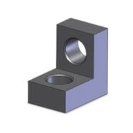 2-Sided Positioning Angle - 75mm Hardened