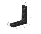 2-Sided Positioning Angle Dual Slots - 175mm