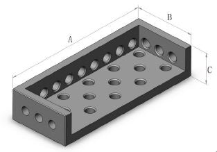 L-Shape Block 1500x200 for Modular Welding Table