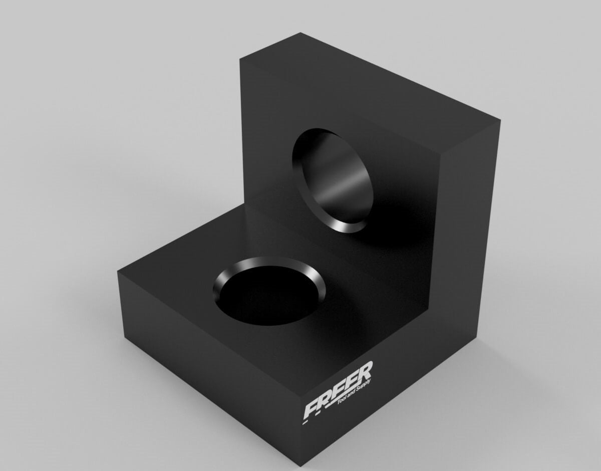 2-Sided Positioning Angle - 75mm Hardened