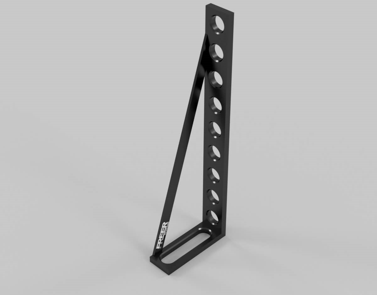 2-Sided Positioning Angle Bores/Slot - 500mm Hardened