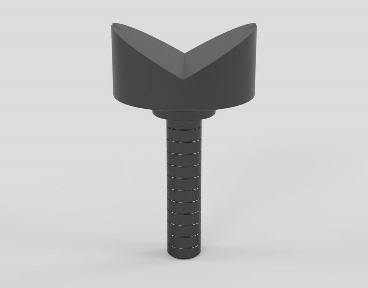 V-Block Ø 80 /90 Degree w/ Shaft, Steel