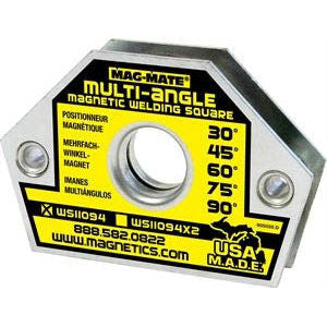 Industrial Magnetics MAG-MATE® Multi-Angle Magnetic Welding Square Holds 23 Lbs. WS11094