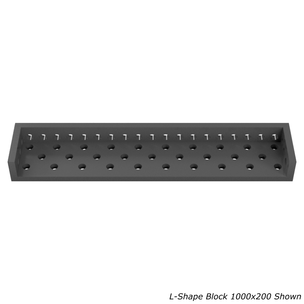 L-Shape Block 1500x200 for Modular Welding Table