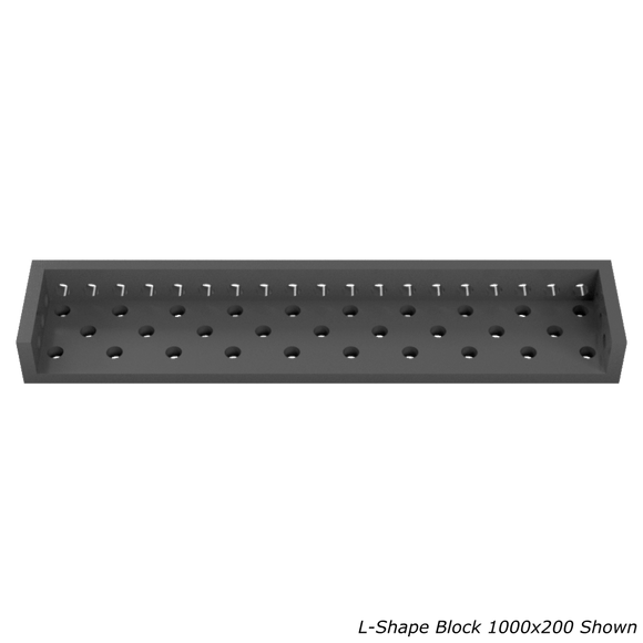 L-Shape Block 1500x200 for Modular Welding Table