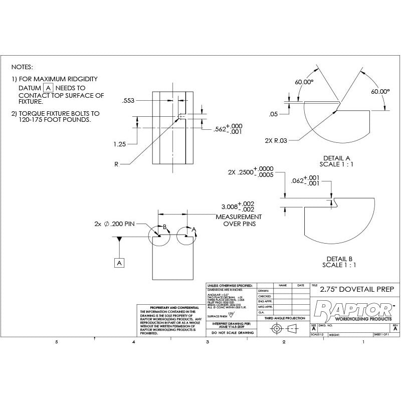 Raptor RWP-403SS-12 Stainless Steel 2.75