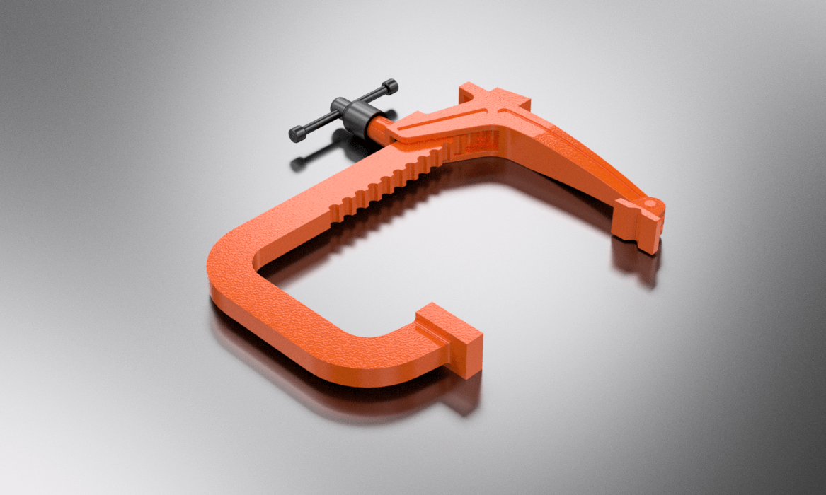 Carver Clamps T285-18 Medium Duty Long Reach 450mm Rack Clamp