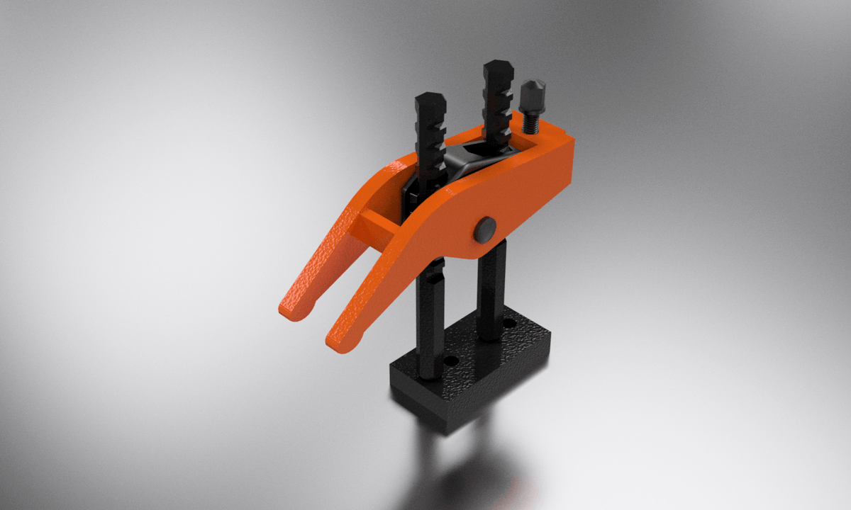 Carver Clamps T600-4 Standard Duty 100mm Long Reach T Slot Clamp