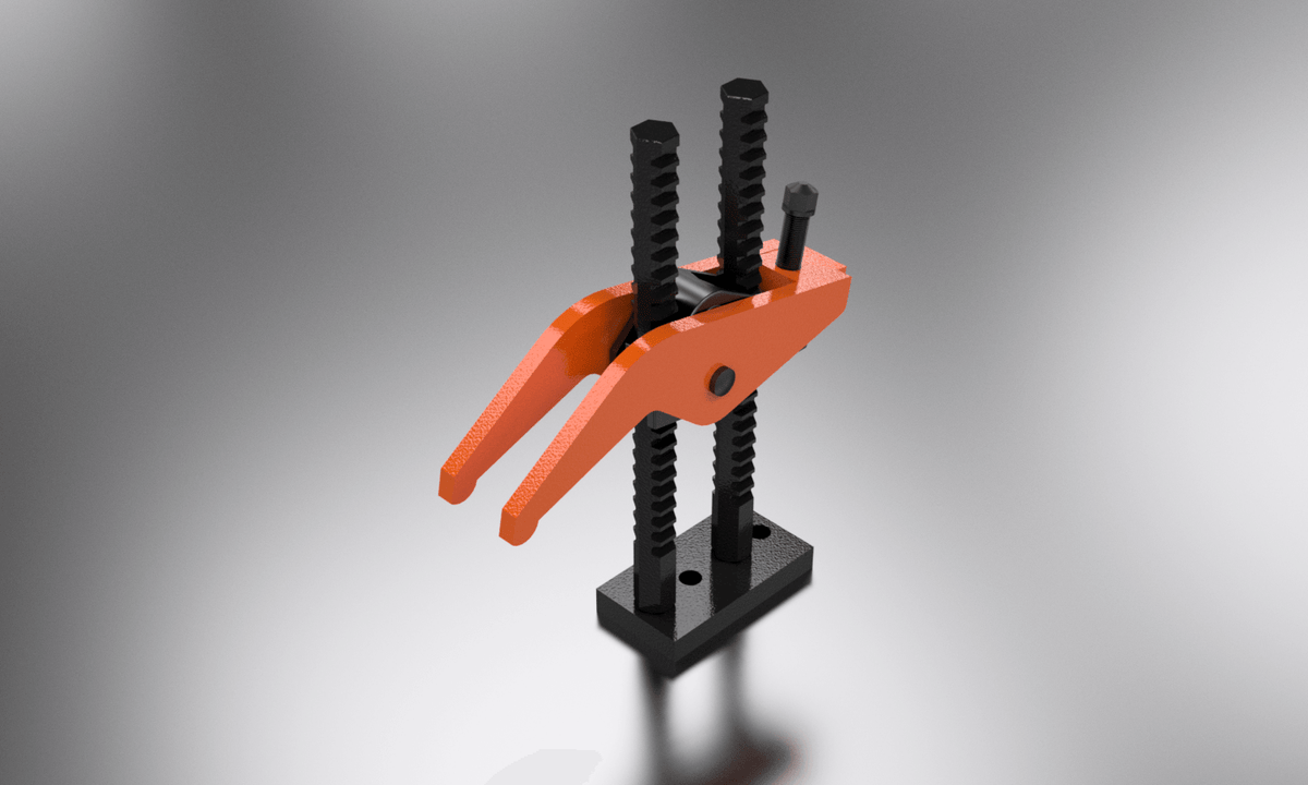 Carver Clamps T602-12F Heavy Duty 600mm Long Reach (Fabricated Head) T Slot Clamp