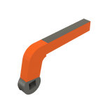 NAAMS ACA3035-25-22-10-P Power Clamp Arm - Customized ACA035M with 10mm Dowel Holes