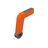 NAAMS ACA3044-25-22-10-P Power Clamp Arm - Customized ACA044M with 10mm Dowel Holes