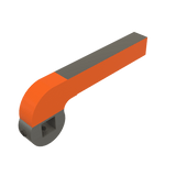 NAAMS ACA3135-32-30-10-P Power Clamp Arm - Customized ACA135M with 10mm Dowel Holes