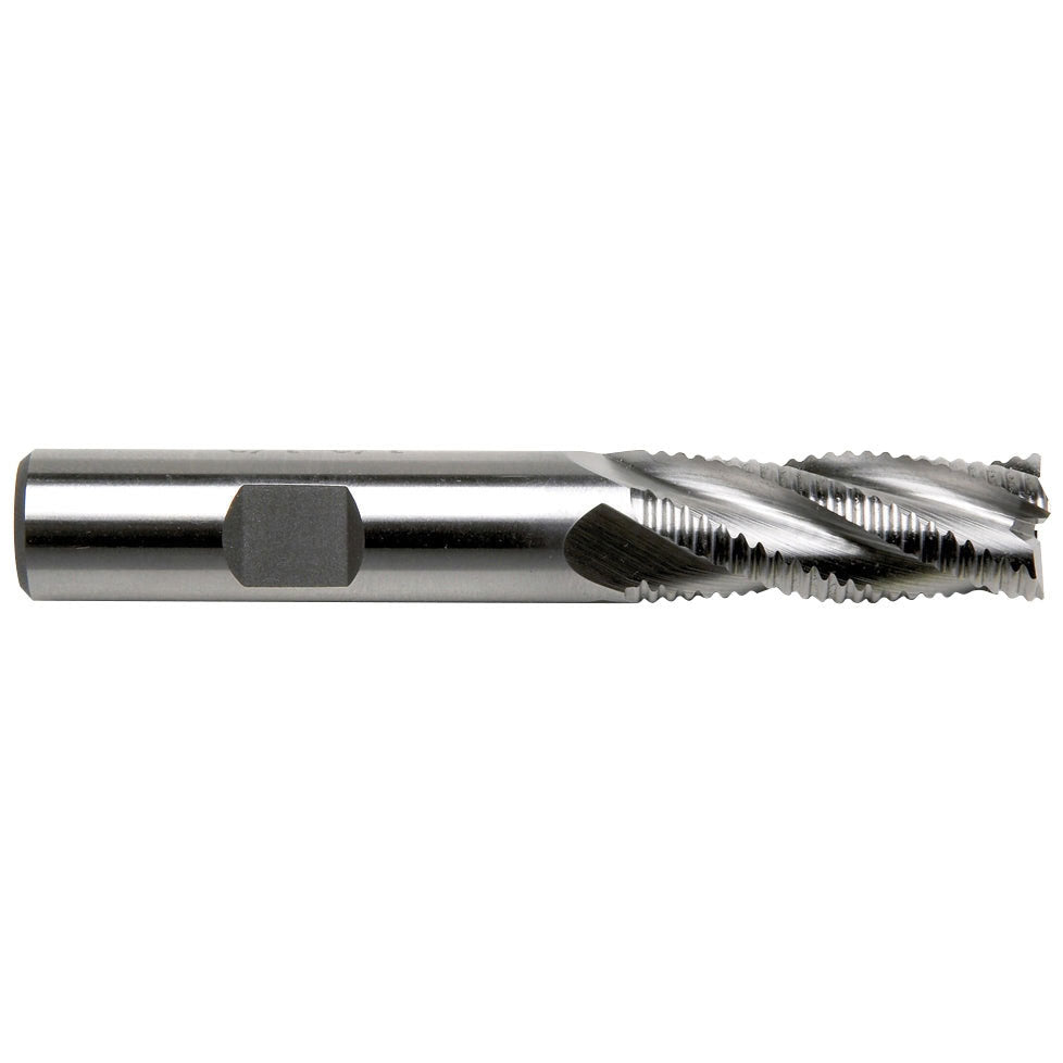 Sowa High Performance 3/8 x 2-1/2 OAL 4 Flutes Regular Length Fine Pitch Rougher Bright Finish Carbide End Mill