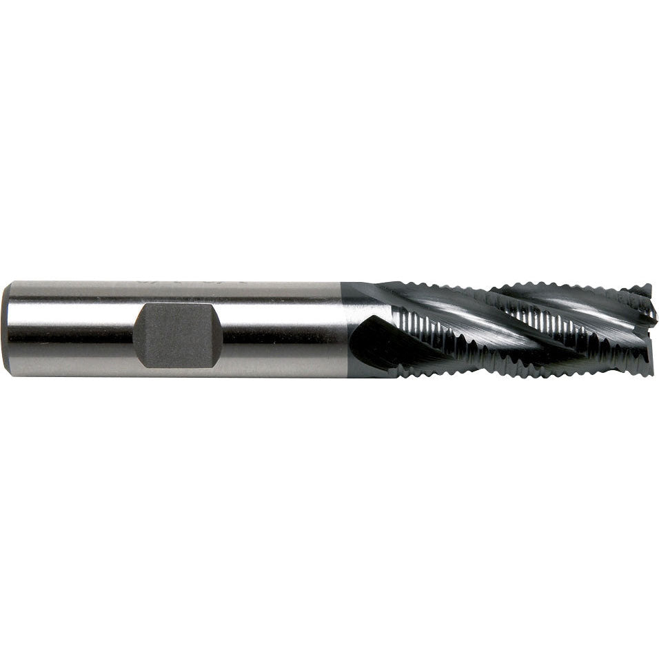 Sowa High Performance 7/16 x 2-11/16 OAL 4 Flutes Regular Length Fine Pitch Rougher TiAlN Coated Carbide End Mill