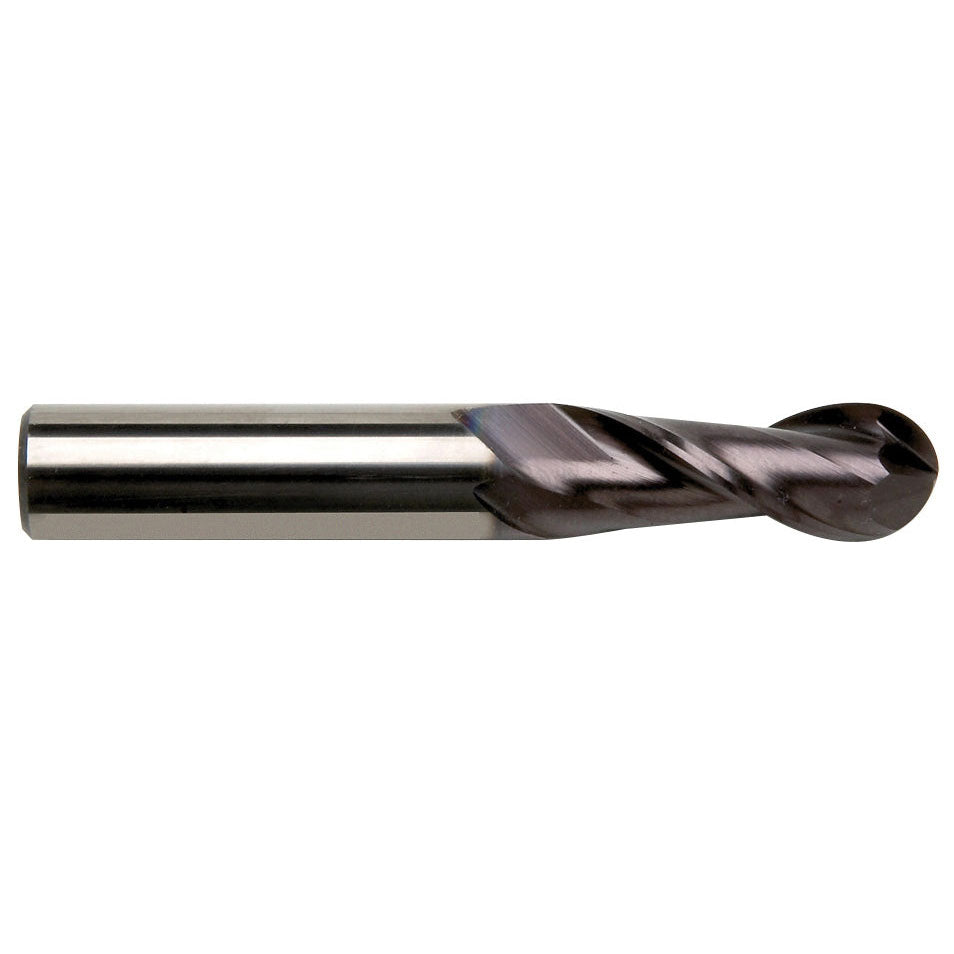 Sowa High Performance 2 x 39mm OAL 2 Flute Ball Nose Regular Length Typhoon Modified AlTiN Coated Carbide End Mill