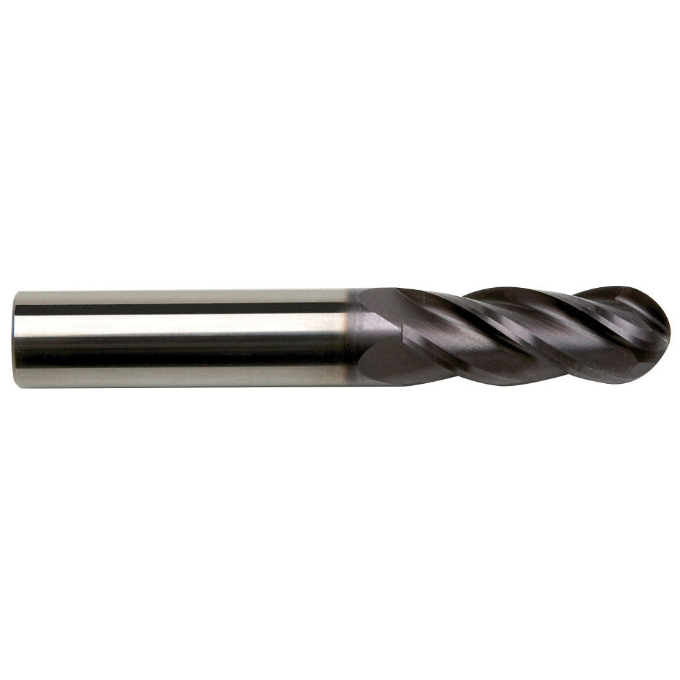 Sowa High Performance 5 x 51mm OAL 4 Flute Ball Nose Regular Length Typhoon Modified AlTiN Coated Carbide End Mill