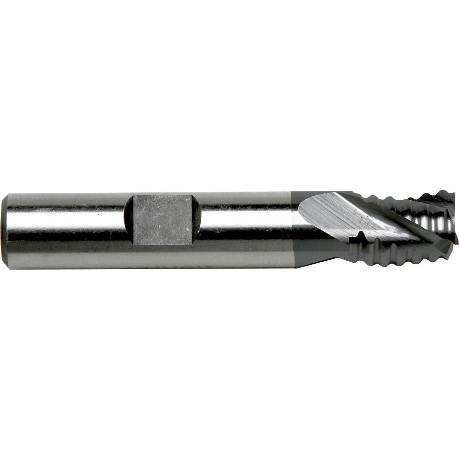 Sowa High Performance 5/8 x 2-3/4 OAL 3 Flutes Stub Length Centre Cutting Rougher TiAlN Coated Carbide End Mill